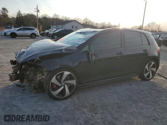 2018 Volkswagen Golf GTI S with VIN 3VW547AU7JM278684, listed as a Copart auction lot 48867415 with 0 mi miles and Salvage Title. Bid and sale history available at carsss.com. Image 1.