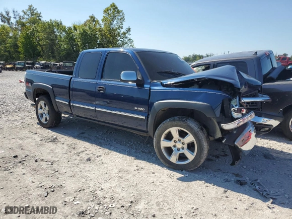 1999 Chevrolet Silverado 1500 LS with VIN 1GCEK19T4XZ107402, listed as a Copart auction lot 69690314 with 0 mi miles and Salvage Title. Bid and sale history available at carsss.com. Image 4.