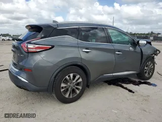 2017 Nissan Murano SL with VIN 5N1AZ2MH3HN108998, listed as a Copart auction lot 52535265 with 81,492 mi miles and Non Repairable. Bid and sale history available at carsss.com. Image 3.