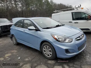 2013 Hyundai Accent GLS with VIN KMHCT4AE9DU288861, listed as a Copart auction lot 46148715 with 154,396 mi miles and Salvage Title. Bid and sale history available at carsss.com. Image 4.