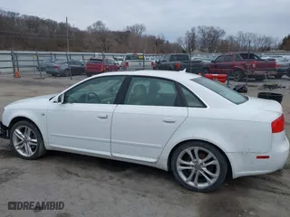 2008 Audi A4 2.0T with VIN WAUDF78E58A046158, listed as a IAAI auction lot 41510500 with 103,664 mi miles. Bid and sale history available at carsss.com. Image 14.