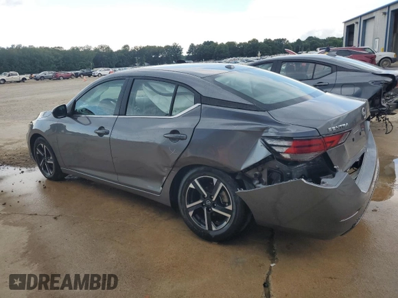 2024 Nissan Sentra SV with VIN 3N1AB8CVXRY348933, listed as a Copart auction lot 65011515 with 27,000 mi miles and Salvage title. Bid and sale history available at DreamBid. Image 2.