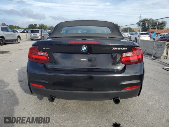 2017 BMW 2 Series M240i xDrive with VIN WBA2L3C3XHV667578, listed as a Copart auction lot 79116964 with 49,741 mi miles and Salvage Title. Bid and sale history available at carsss.com. Image 6.