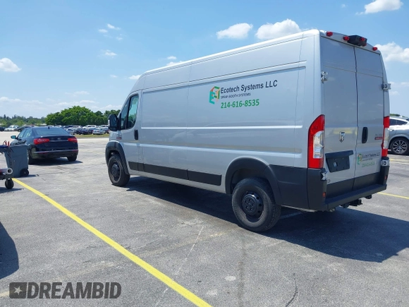 2022 Ram ProMaster Cargo with VIN 3C6LRVDG2NE123344, listed as a IAAI auction lot 42233518 with 73,959 mi miles and . Bid and sale history available at DreamBid. Image 3.