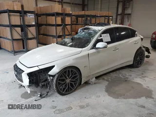 2018 Infiniti Q50 Sport z VIN JN1EV7AP5JM352872, wystawiony jako IAAI lot #42107252 z przebiegiem 81 889 mil mil oraz . Historia ofert i sprzedaży dostępna na DreamBid. Obrazek 18.