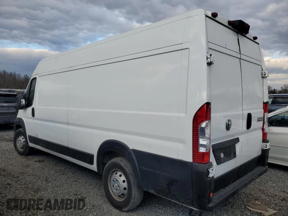 2023 Ram ProMaster Cargo with VIN 3C6MRVJGXPE544997, listed as a Copart auction lot 89184535 with 117,618 mi miles and Salvage Title. Bid and sale history available at DreamBid. Image 2.