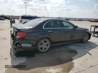 2018 Mercedes-Benz E-Class E 300 with VIN WDDZF4JBXJA445196, listed as a Copart auction lot 53596555 with 0 mi miles and Salvage Title. Bid and sale history available at carsss.com. Image 3.