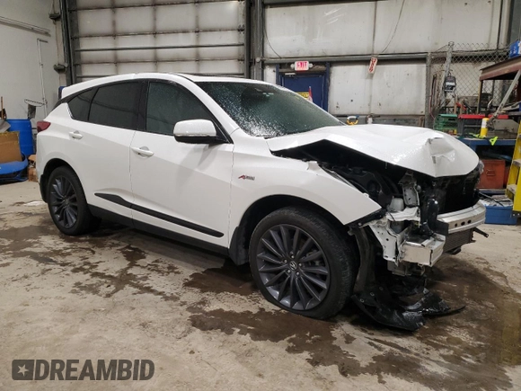 2022 Acura RDX PMC Edition with VIN 5J8TC2H82NL804558, listed as a Copart auction lot 81611344 with 48,742 mi miles and Salvage Title. Bid and sale history available at carsss.com. Image 4.