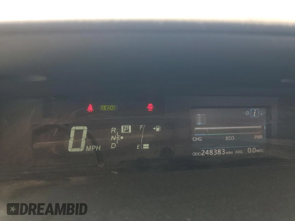 2015 Toyota Prius Two with VIN JTDZN3EU5FJ038266, listed as a Copart auction lot 55352265 with 248,383 mi miles and Salvage Title. Bid and sale history available at DreamBid. Image 9.