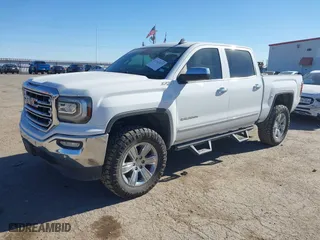 2018 GMC Sierra 1500 SLT with VIN 3GTU2NEJ8JG453628, listed as a IAAI auction lot 41163233 with 91,084 mi miles. Bid and sale history available at carsss.com. Image 18.