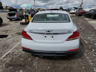2020 Genesis G70 2.0T with VIN KMTG64LA7LU056492, listed as a Copart auction lot 46338413 with 24,645 mi miles and . Bid and sale history available at DreamBid. Image 6.