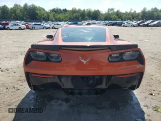 2015 Chevrolet Corvette Z06 2LZ with VIN 1G1YR2D64F5606571, listed as a Copart auction lot 68021634 with 16,188 mi miles and Clean Title. Bid and sale history available at carsss.com. Image 6.