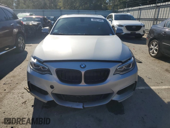 2015 BMW 2 Series M235i with VIN WBA1J7C50FV358435, listed as a Copart auction lot 88021445 with 83,231 mi miles and Salvage Title. Bid and sale history available at carsss.com. Image 5.