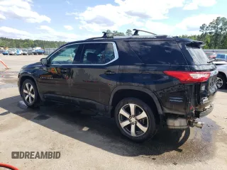 2018 Chevrolet Traverse LT z VIN 1GNEVHKW9JJ243641, wystawiony jako Copart lot #55422995 z przebiegiem 114 120 mil mil oraz Szkoda całkowita • Salvage title. Historia ofert i sprzedaży dostępna na DreamBid. Obrazek 2.