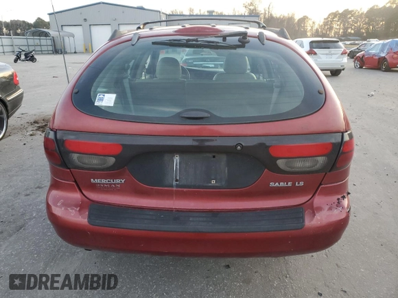 2001 Mercury Sable LS Premium with VIN 1MEHM59S91A635138, listed as a Copart auction lot 84674814 with 170,559 mi miles and Salvage Title. Bid and sale history available at DreamBid. Image 6.