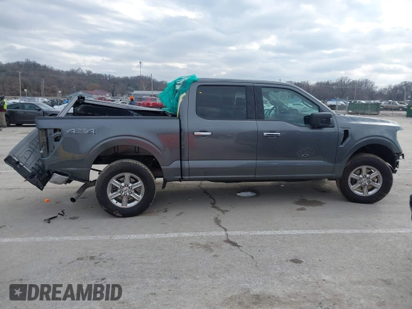 2024 Ford F-150 XLT with VIN 1FTEW3LP9RKD94274, listed as a IAAI auction lot 41519123 with 9,279 mi miles. Bid and sale history available at carsss.com. Image 13.