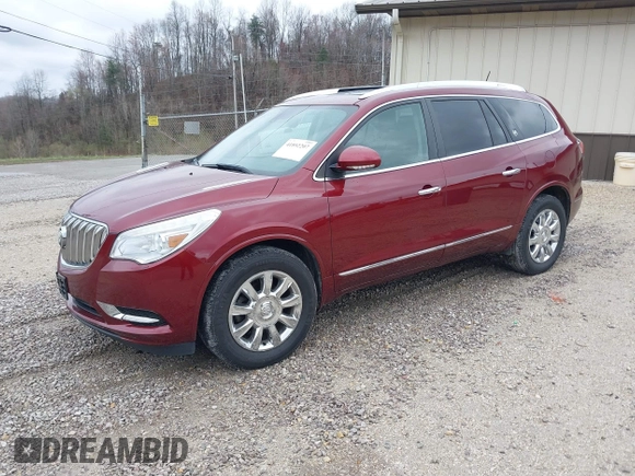 2015 Buick Enclave Leather with VIN 5GAKVBKD2FJ239835, listed as a IAAI auction lot 41892207 with 142,909 mi miles and . Bid and sale history available at carsss.com. Image 2.