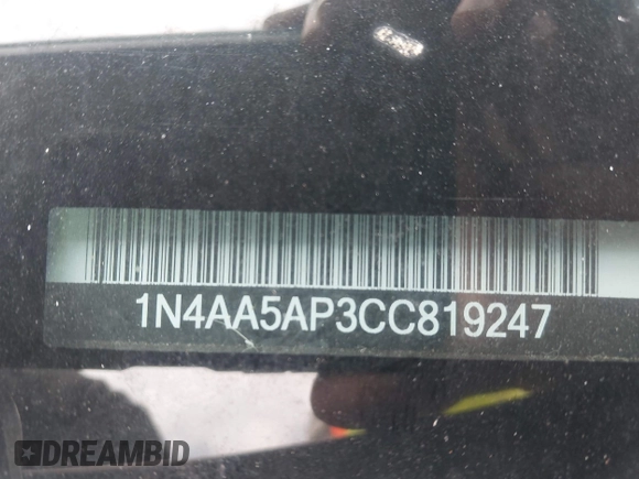 2012 Nissan Maxima S z VIN 1N4AA5AP3CC819247, wystawiony jako IAAI lot #42849206 z przebiegiem 197 994 mil mil oraz . Historia ofert i sprzedaży dostępna na DreamBid. Obrazek 9.