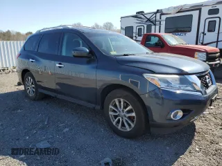 2016 Nissan Pathfinder Platinum with VIN 5N1AR2MM6GC622335, listed as a Copart auction lot 52738865 with 84,249 mi miles and Salvage Title. Bid and sale history available at carsss.com. Image 4.