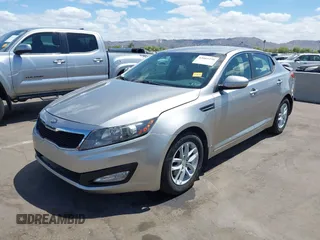 2013 Kia Optima LX with VIN KNAGM4A74D5423255, listed as a IAAI auction lot 42065230 with 116,589 mi miles. Bid and sale history available at carsss.com. Image 2.