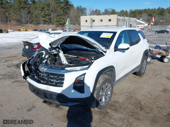 2025 Chevrolet Equinox FWD LT with VIN 3GNAXHEG8SL116399, listed as a IAAI auction lot 41305135 with 6,761 mi miles. Bid and sale history available at carsss.com. Image 17.