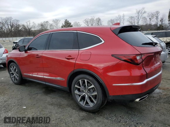 2022 Acura MDX Technology with VIN 5J8YD9H44NL002070, listed as a Copart auction lot 43171615 with 48,630 mi miles and Salvage title. Bid and sale history available at DreamBid. Image 2.
