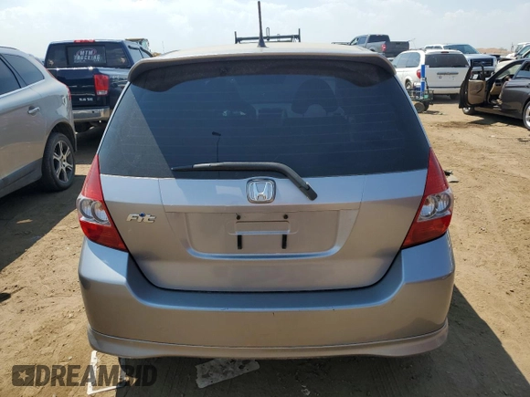 2008 Honda Fit Sport with VIN JHMGD37688S023636, listed as a Copart auction lot 66033104 with 127,496 mi miles and Salvage Title. Bid and sale history available at carsss.com. Image 6.