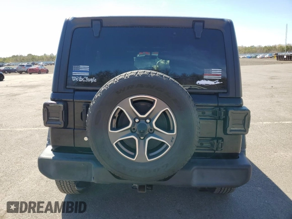 2020 Jeep Wrangler Unlimited Sport S with VIN 1C4HJXDN9LW164413, listed as a Copart auction lot 55100385 with 63,816 mi miles and Salvage title. Bid and sale history available at DreamBid. Image 6.