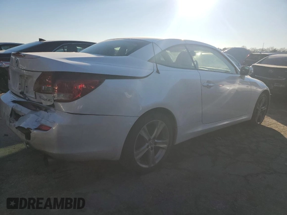 2013 Lexus IS 250 C with VIN JTHFF2C20D2527417, listed as a Copart auction lot 84261014 with 152,041 mi miles and Salvage title. Bid and sale history available at DreamBid. Image 3.