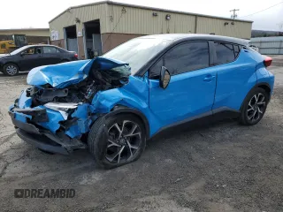 2019 Toyota C-HR XLE with VIN NMTKHMBX4KR097964, listed as a Copart auction lot 50431145 with 0 mi miles and Salvage Title. Bid and sale history available at carsss.com. Image 1.