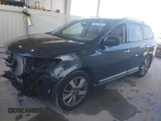 2014 Nissan Pathfinder Platinum z VIN 5N1AR2MN5EC625670, wystawiony jako Copart lot #60217905 z przebiegiem 126 542 mil mil oraz Szkoda całkowita • Salvage title. Historia ofert i sprzedaży dostępna na DreamBid. Obrazek 1.