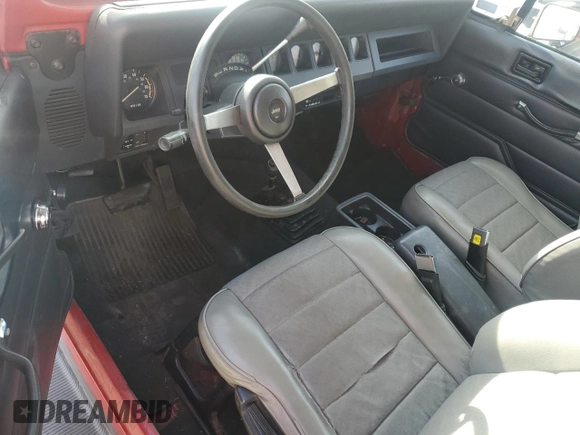 1991 Jeep Wrangler with VIN 2J4FY29S8MJ153958, listed as a Copart auction lot 79230574 with 187,559 mi miles and Clean Title. Bid and sale history available at carsss.com. Image 8.