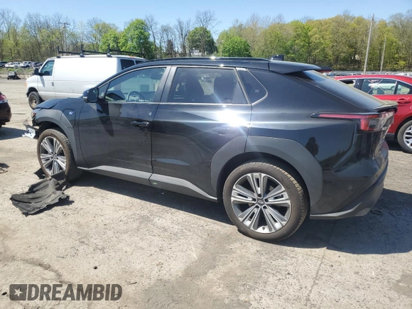 2023 Subaru Solterra Limited z VIN JTMABABA1PA024533, wystawiony jako Copart lot #54735625 z przebiegiem 7604 mil mil oraz Szkody całkowita. Historia ofert i sprzedaży dostępna na DreamBid. Obrazek 2.