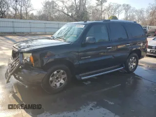2003 Cadillac Escalade z VIN 1GYEC63T63R187390, wystawiony jako Copart lot #89055315 z przebiegiem Nie podano mil oraz Szkoda całkowita • Salvage title. Historia ofert i sprzedaży dostępna na DreamBid. Obrazek 1.