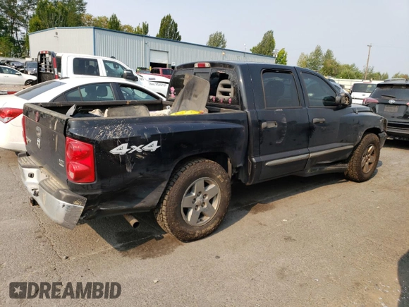 2005 Dodge Dakota Laramie with VIN 1D7HW58N65S161629, listed as a Copart auction lot 66570164 with 205,984 mi miles and Salvage Title. Bid and sale history available at DreamBid. Image 3.