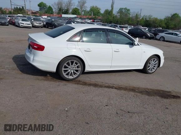 2015 Audi A4 Premium Plus with VIN WAUFFAFL6FA069131, listed as a IAAI auction lot 42103796 with 114,353 mi miles. Bid and sale history available at carsss.com. Image 4.