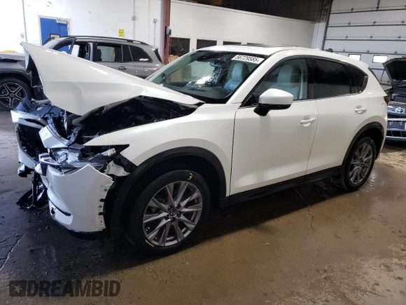 2020 Mazda CX-5 Grand Touring with VIN JM3KFBDM5L1851734, listed as a Copart auction lot 56729585 with 39,023 mi miles and Salvage title. Bid and sale history available at DreamBid. Image 1.