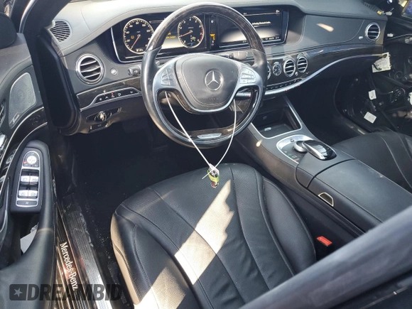 2015 Mercedes-Benz S-Class S 550 with VIN WDDUG8FB8FA085909, listed as a Copart auction lot 80838394 with 62,601 mi miles and Salvage Title. Bid and sale history available at carsss.com. Image 8.