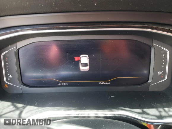 2019 Volkswagen Jetta SEL with VIN 3VWE57BU1KM233527, listed as a Copart auction lot 58369005 with 108,544 mi miles and Salvage title. Bid and sale history available at DreamBid. Image 9.