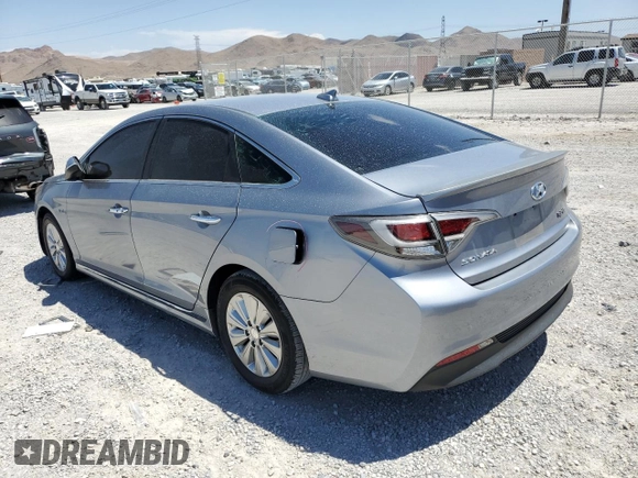 2016 Hyundai Sonata Hybrid SE with VIN KMHE24L18GA042198, listed as a Copart auction lot 61177343 with 95,810 mi miles. Bid and sale history available at carsss.com. Image 2.
