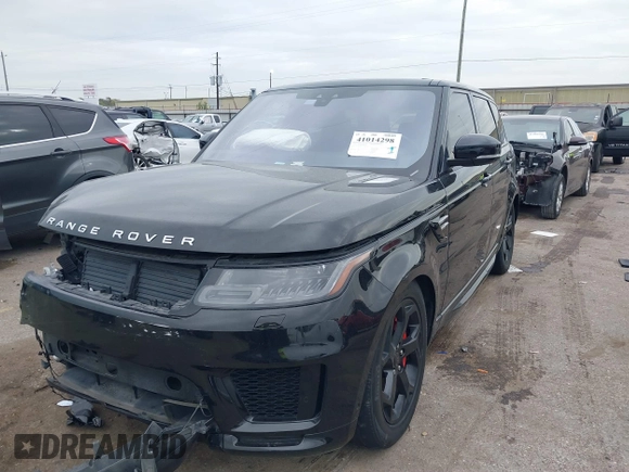 2019 Land Rover Range Rover Sport HSE with VIN SALWR2RV9KA418735, listed as a IAAI auction lot 41014298 with 75,388 mi miles. Bid and sale history available at carsss.com. Image 16.