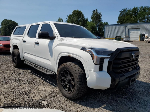 2022 Toyota Tundra SR with VIN 5TFKB5DB1NX014807, listed as a Copart auction lot 61888704 with 48,584 mi miles and Salvage title. Bid and sale history available at DreamBid. Image 4.