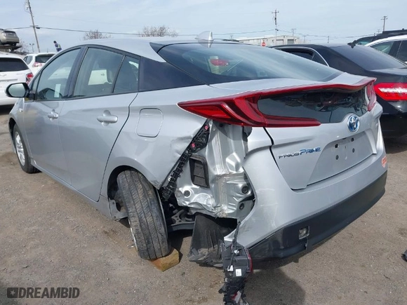 2020 Toyota Prius Prime LE with VIN JTDKARFP3L3148922, listed as a IAAI auction lot 41837323 with 38,326 mi miles. Bid and sale history available at carsss.com. Image 3.