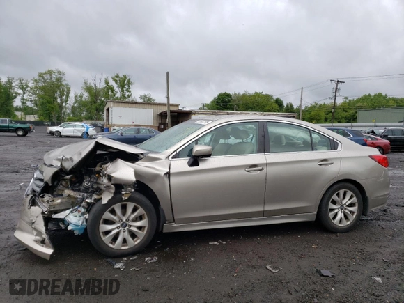 2015 Subaru Legacy Premium with VIN 4S3BNAC62F3017857, listed as a Copart auction lot 57997295 with 35,252 mi miles and Salvage title. Bid and sale history available at DreamBid. Image 1.