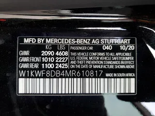 2021 Mercedes-Benz C 300 with VIN W1KWF8DB4MR610817, listed as a Copart auction lot 57913455 with 40,810 mi miles and Salvage title. Bid and sale history available at DreamBid. Image 13.