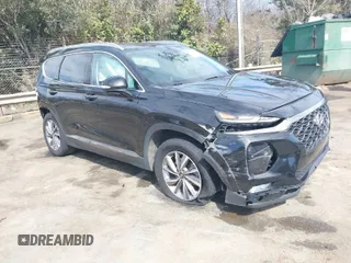 2020 Hyundai Santa Fe Limited with VIN 5NMS53AD2LH266928, listed as a IAAI auction lot 41699163 with 61,313 mi miles. Bid and sale history available at carsss.com. Image 1.