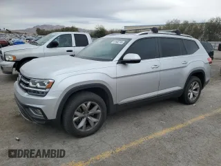 2018 Volkswagen Atlas 3.6L V6 SEL with VIN 1V2MR2CA5JC557721, listed as a Copart auction lot 47652745 with 91,868 mi miles and Salvage Title. Bid and sale history available at carsss.com. Image 1.