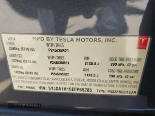 2014 Tesla Model S 60 с VIN 5YJSA1H15EFP65285, выставлен на аукционе IAAI как лот 42297394 с пробегом 178 866 миль миль и . История ставок и продаж доступна на DreamBid. Изображение 9.