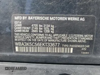 2014 BMW 3 Series 328d xDrive with VIN WBA3K5C56EKT33677, listed as a Copart auction lot 70003954 with 202,448 mi miles and Salvage title. Bid and sale history available at DreamBid. Image 14.
