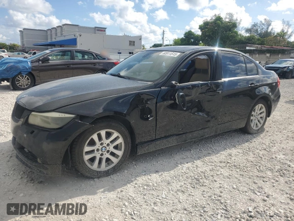 2007 BMW 3 Series 328xi with VIN WBAVC93567KX55335, listed as a Copart auction lot 60911515 with 175,798 mi miles and Salvage title. Bid and sale history available at DreamBid. Image 1.